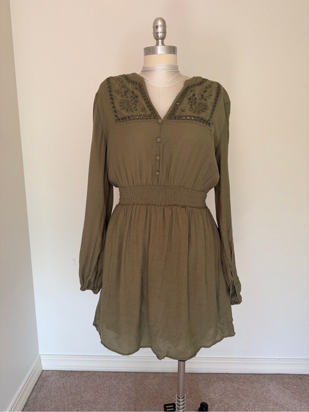 Zara embroidered dress